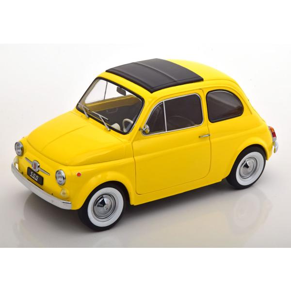ミニカー　フィアット500 巨大超精密モデルミニカー 1/12 フィアット500 F 1968 黄色 映画