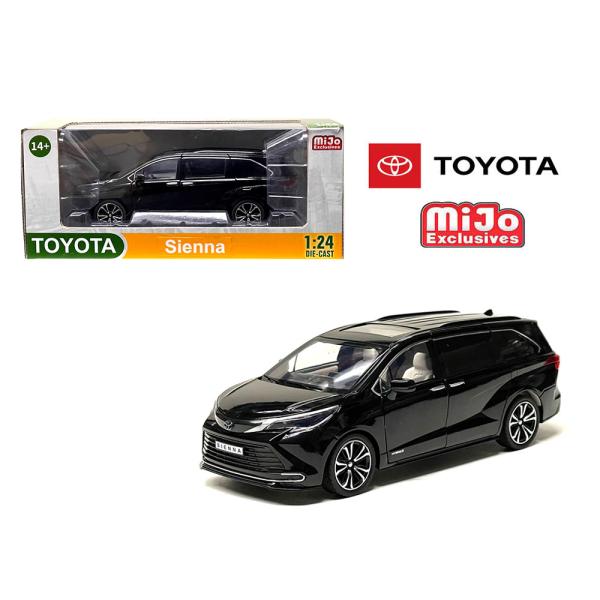 ミニカー 1/24 トヨタ シエナ 黒色 Toyota Sienna 予約商品