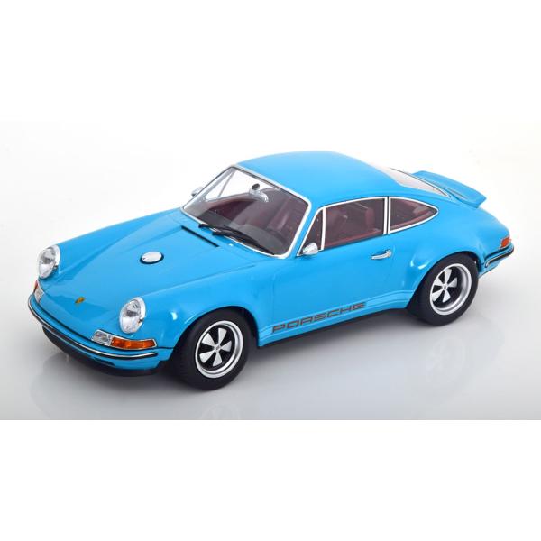 ミニカー KKSCALE 1/18 シンガー・ポルシェ 911 水色 KKS 予約