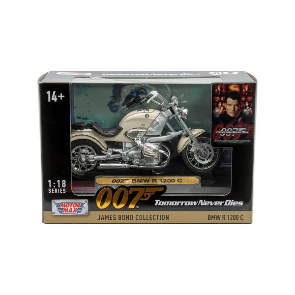 007ボンド　BMW特注　1/18　BMW　R1200C　限定品 Amazon | Motormax James Bond BMW R1200C モデル バイク