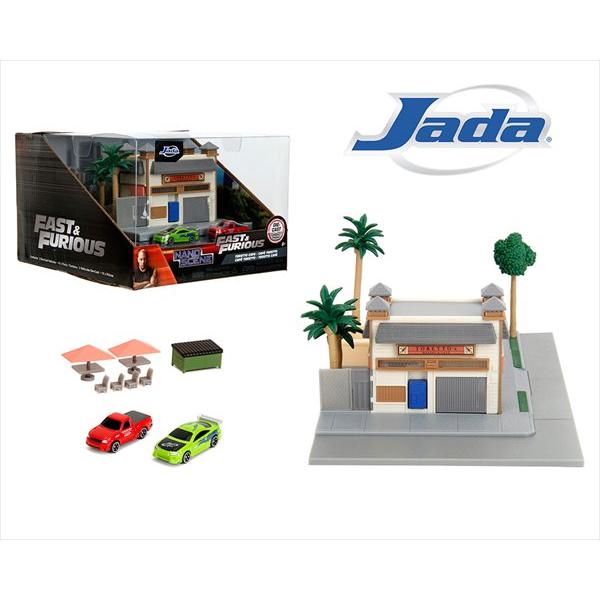 ワイルドスピードミニカー ドムの店カフェシーン ジオラマセット
