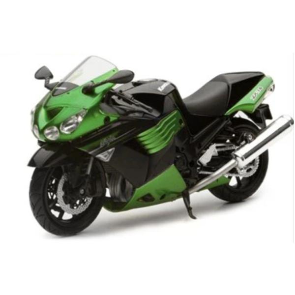 ミニカー 1/12 カワサキ ZX14 バイク グリーン色 2011 Kawasaki ZX-14