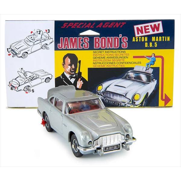 ジェームズボンド　アストンマーティン　DB5　モデルカー 1/36 ミニカー 007 アストンマーチン DB5 シルバー色 1/36 多国籍ナンバー