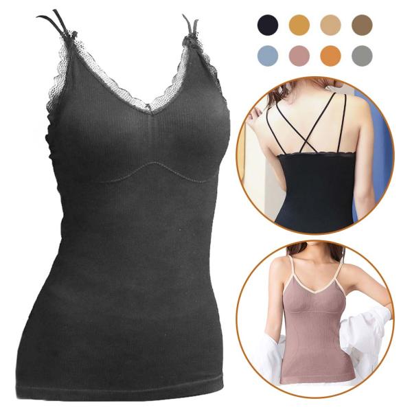 新品★ウィムガゼット　ブラトップキャミソールビスチェ　ブラック　ベスト　インナー 楽天市場】キャミ ブラ トップ 体型 カバー バックレス 快適