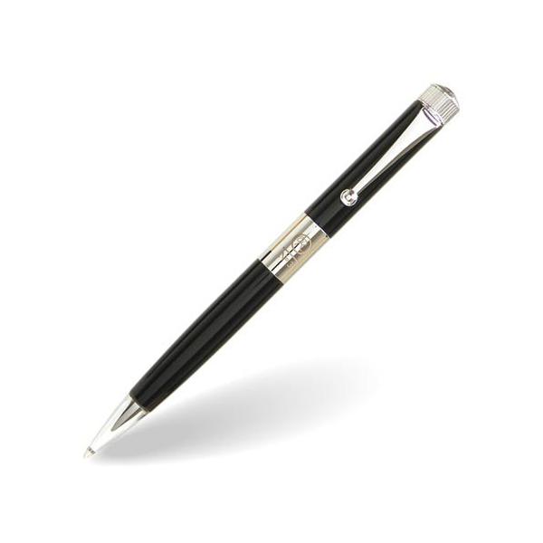 美品！ROMEO ロメオ R-211 No.3 ボールペン ブラック ボールペン 伊東屋 ロメオ ROMEO No.3 細軸 ブラック/クローム R-211