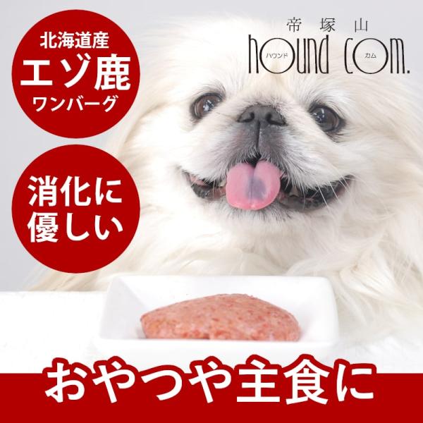 犬猫の手作りごはんに エゾ鹿肉 ワンバーグ 1袋 生肉 Tge 犬手作りごはん帝塚山ハウンドカム 通販 Yahoo ショッピング