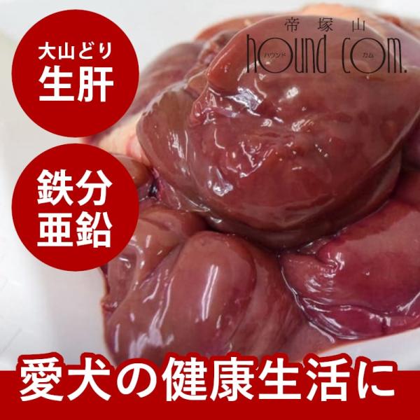 犬 手作り食 トッピング 国産 大山どりきも 約300g｜生肝