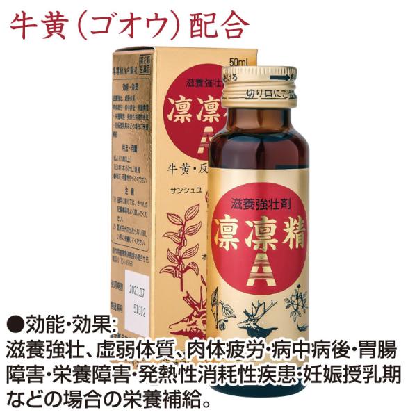 凛凛精A内服液 1本 牛黄 ゴオウ 強壮 パワー 栄養 ドリンク 疲労 疲れ 【第2類医薬品】 - 宝力本舗公式