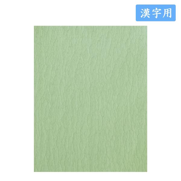 漢字用色画仙紙 水浪紋 裏柳 半切10枚入 漢字用加工紙 色画仙紙