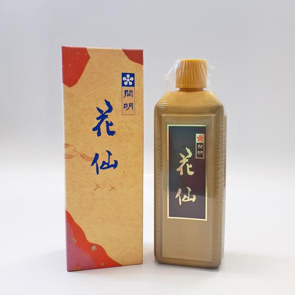 墨液 墨汁 花仙　400ｍｌ　開明　書道用液　書道用品　