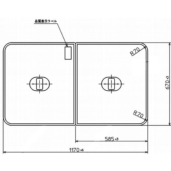 TOTO ӂӂ 1170×670mm PCF1230R#NW1CӂECt^Ett^