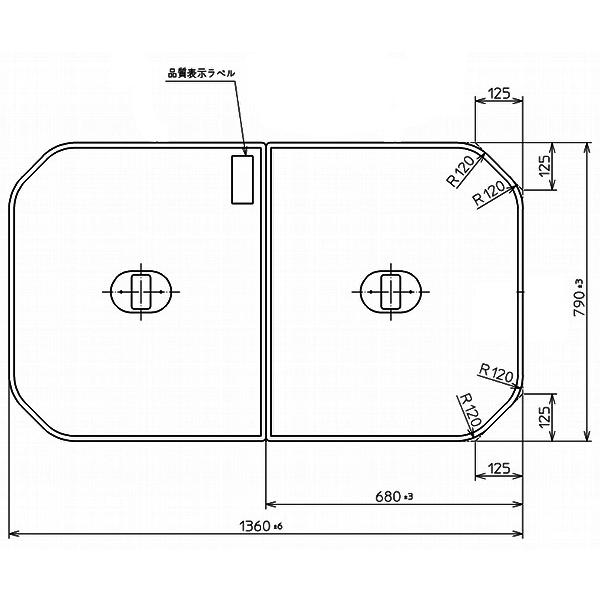 TOTO ӂӂ tBA 1360×790mm PCF1440R#NW1CӂECt^Ett^
