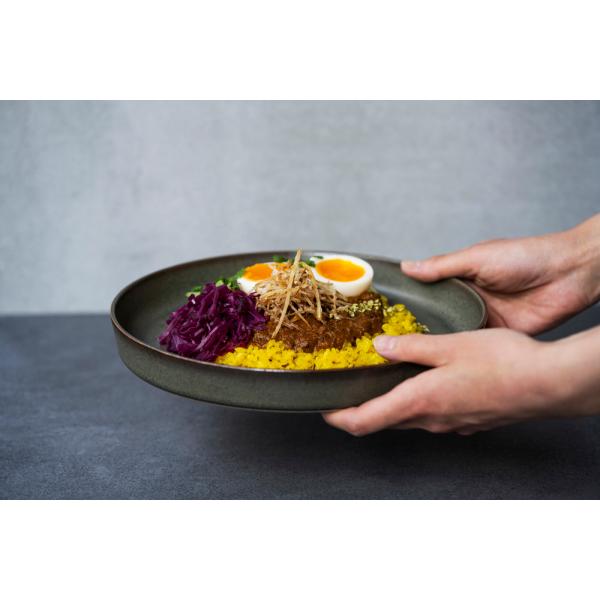 zen to plate245 カレー皿（3カラー） amabro アマブロ 波佐見焼 おしゃれ プレート 皿 陶磁器 和食器 ギフト プレゼント うつわ オシャレ