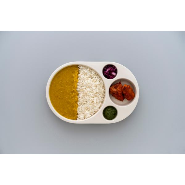 zen to Curry Circle カレー皿（仕切り皿） amabro アマブロ 波佐見焼 おしゃれ ランチプレート 皿 陶磁器 和食器 ギフト プレゼント うつわ オシャレ