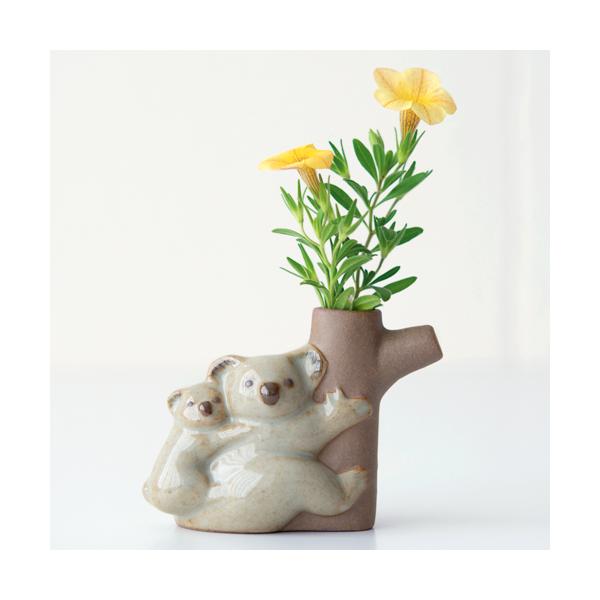 京千 コアラの花入れ sen 波佐見焼 陶器 花瓶 フラワーベース 一輪挿し