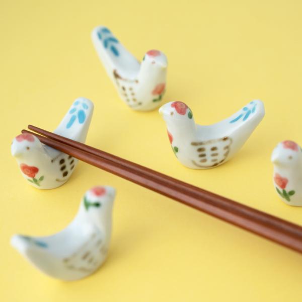 小鳥 箸置き とり トリ 米満麻子 カトラリー はしおき 動物 作家 器