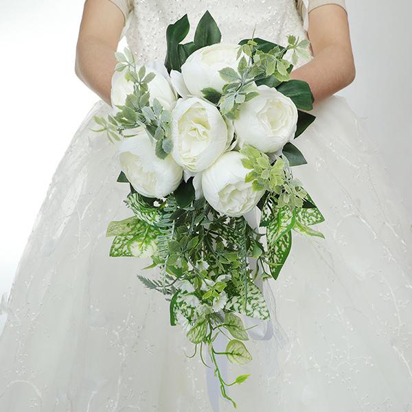 送料無料 21新品 ウエディングブーケ 花束 花飾り 結婚式 バラ造花 ウェディング用 アレンジメント 花嫁 披露宴 手作り キット ブライダル ブーケ Fh116 豊盛商事 通販 Yahoo ショッピング