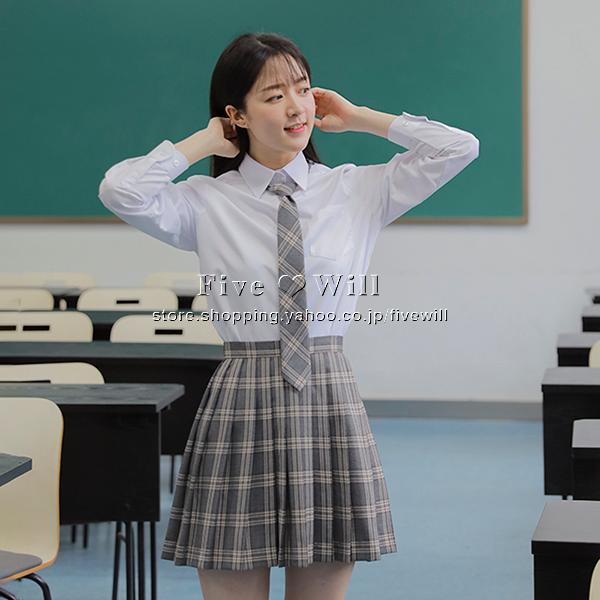 送料無料◇女子高校制服セーラー服シャツフリルスカート長袖 半袖