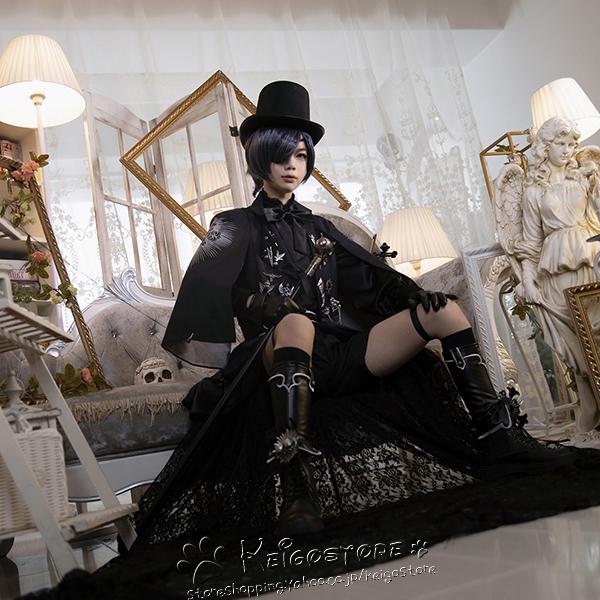 送料無料 黒執事 風 シエル ファントムハイヴ コスプレ 衣装 ウィッグ 靴 15周年 Cosplay 衣装 コスチューム 仮装 Cosplay演出服 ハロウィンイベン Sks717 豊盛商事 通販 Yahoo ショッピング