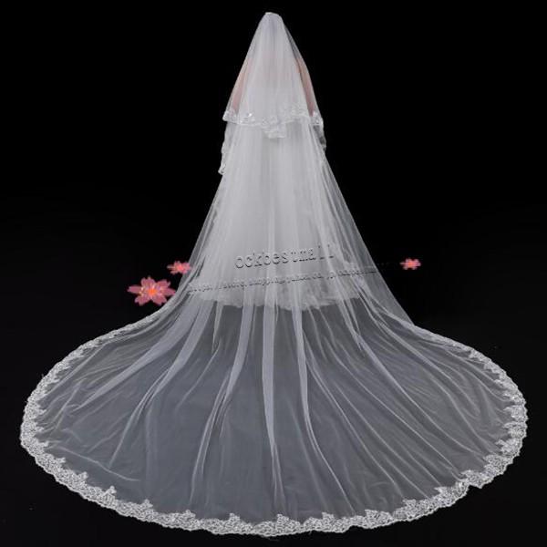 送料無料 ウエディングベール ロングベール400cm コーム付き フェイスアップベール 花嫁 披露宴 二次会 スパンコール ブライダル フラワーベール Ts09 豊盛商事 通販 Yahoo ショッピング
