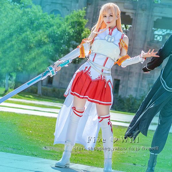送料無料 ソードアート オンライン 風 アスナ 結城明日奈 コスプレ衣装 ウィッグ 靴 剣 ハロウィン仮装 演出服 お祭り イベント 仮装用 コスチューム 変装 Tt612 豊盛商事 通販 Yahoo ショッピング
