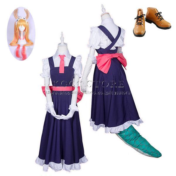 送料無料 小林さんちのメイドラゴン 風 トール コスプレ衣装 ウィッグ 靴 尾 Cosplay メイド服 コスチューム イベント アニメ ハロウィン仮装 変装 Xljd06 豊盛商事 通販 Yahoo ショッピング