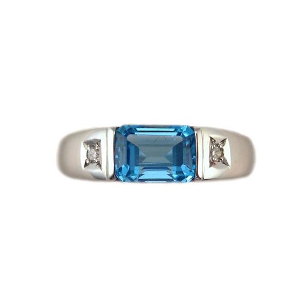 K18WG ブルートパーズ リング : Jewellery SHIBATA - 通販 - Yahoo 