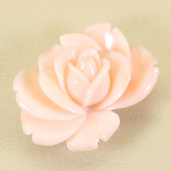 宝石珊瑚のSANSUI ミッド 珊瑚 ピンク ペンダント ブローチ 薔薇 花