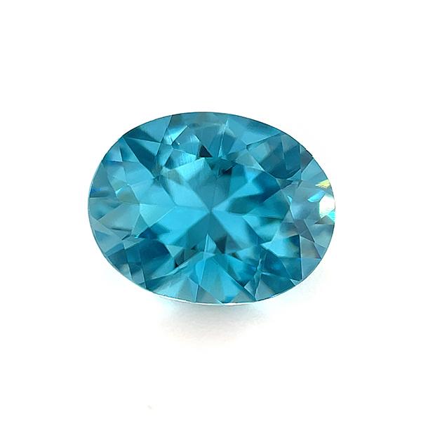 ブルージルコン　ルース ☆ブルージルコン ペアシェイプ 4.87ct 限定1個※こちらのルース