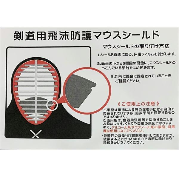 剣道用シールド 飛沫保護 マウスシールド + アイガード セット : KENDO