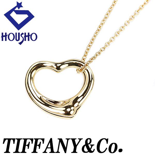 TIFFANY&Co.（ティファニー） オープンハート ネックレス K18YG