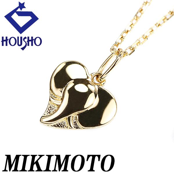 MIKIMOTO（ミキモト） ネックレス K18YG 地金のみ 石なし ハート 象