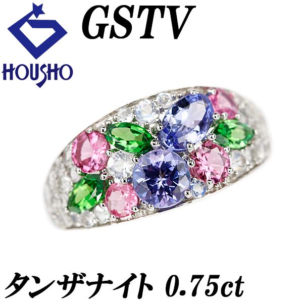 GSTV タンザナイト リング 0.75ct ムーンストーン スピネル ガーネット  
