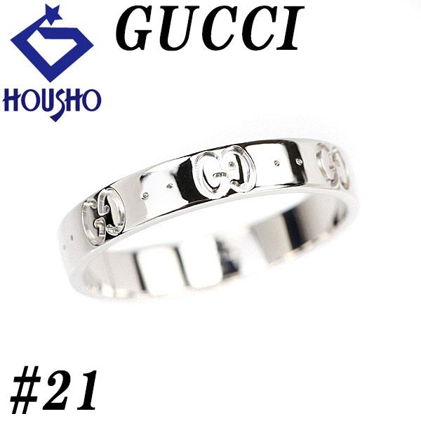 GUCCI グッチ アイコン K18WG #21 メンズ ユニセックス バンド GUCCI グッチ アイコン K18WG #21 メンズ ユニセックス バンド