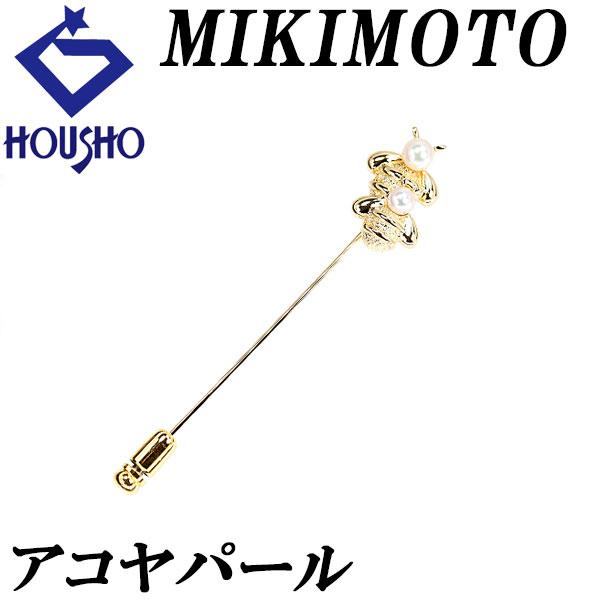 MIKIMOTO（ミキモト） アコヤパール ピンブローチ K18YG 蜂 ハチ はち