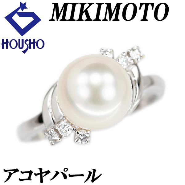 MIKIMOTO ミキモト アコヤパール リング 8.5mm ダイヤモンド MIKIMOTO ミキモト アコヤパール リング 8.5mm ダイヤモンド