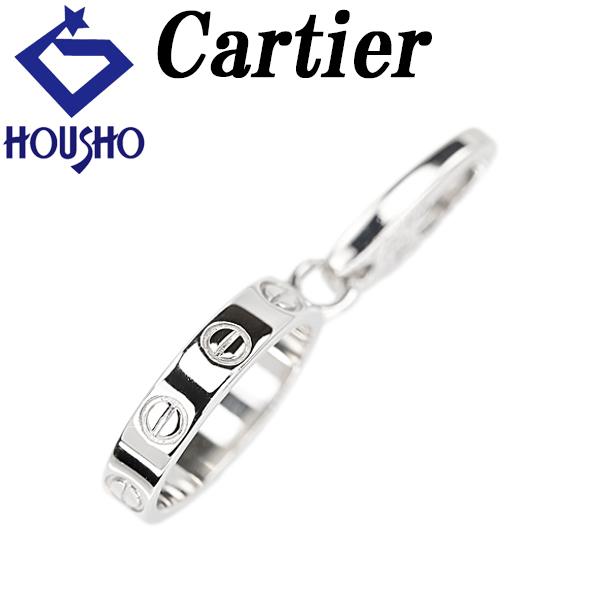 LOVE（Cartier） カルティエ ラブ ペンダントトップ チャーム K18WG 地
