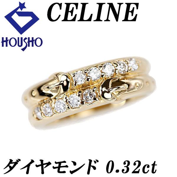 CELINE（セリーヌ） ダイヤモンド リング K18イエローゴールド ベルト