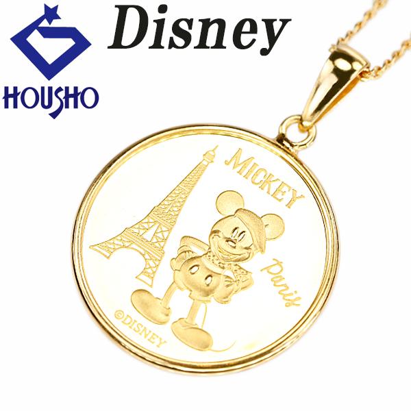 Disney（ディズニー） ネックレス K24ING YG ミッキー ミニー パリ