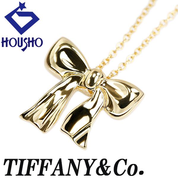 Tiffany & Co. リボンネックレス TIFFANY&Co.（ティファニー） ネックレス K18イエローゴールド リボン
