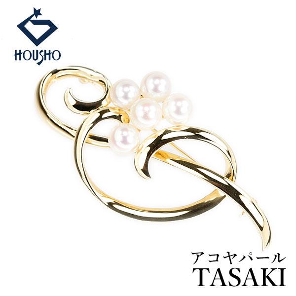 美品 TASAKI　タサキ　田崎真珠 アコヤパール ブローチ　帯留　シルバー TASAKI（タサキ） 田崎真珠 アコヤパール ペンダントブローチ