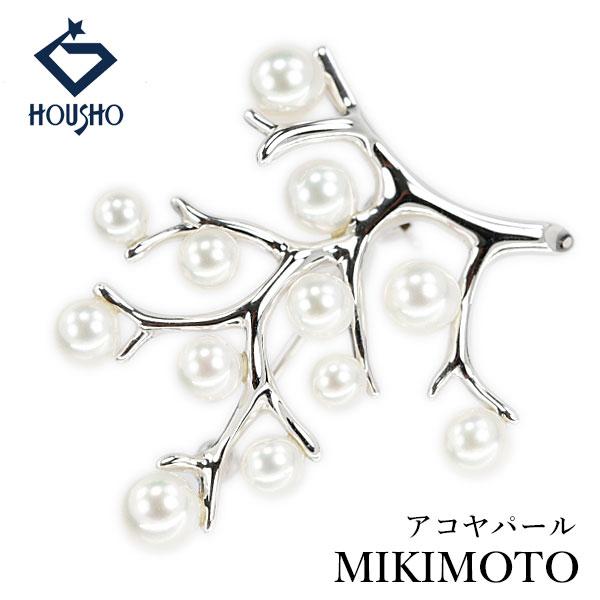 MIKIMOTO（ミキモト） アコヤ真珠 幸福の木 ブローチ SV MIKIMOTO