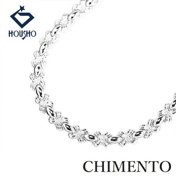 「CHIMENTO（キメント ）ネックレスイタリアの高級宝飾(ダイヤモンド付き) キメント ネックレス K18ホワイトゴールド CHIMENTO 地金のみ 石なし