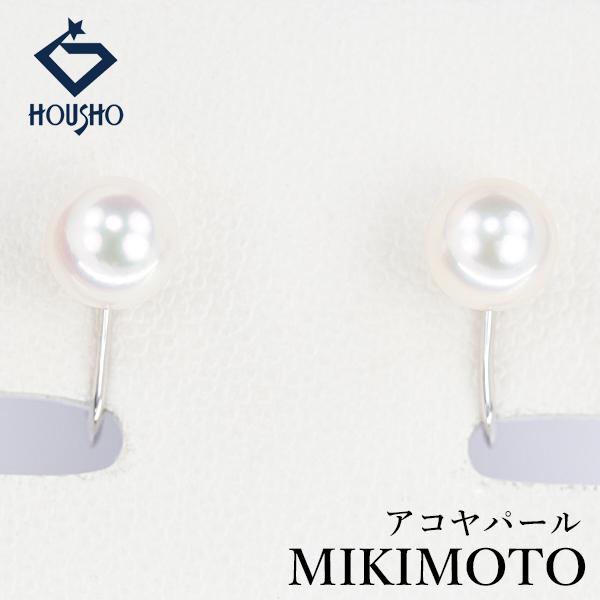 MIKIMOTO（ミキモト） アコヤ真珠 イヤリング K18ホワイトゴールド 一