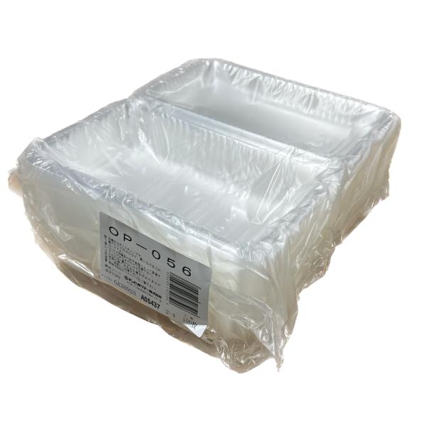 商品名：ＯＰー０５６ 中深 メーカー：デンカポリマー商品コード：69490サイズ：170×101×30/15（45）材質：OPS小袋入数(枚） ：100枚C/S入数（枚）：3000枚KEYWORDS惣菜容器  オカズ容器  容器  弁当容器...