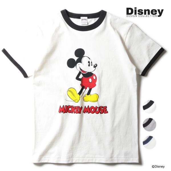 HOUSTON / ヒューストン 22225 【HOUSTON】 MICKEY PRINT RINGER S/S TEE / ミッキープリントリンガー半袖Tシャツ -全3色-