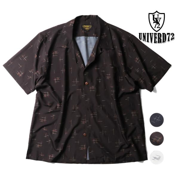 UNIVERD72 / ユニバード72 41236 POLYESTER ALOHA SHIRT (KASURI