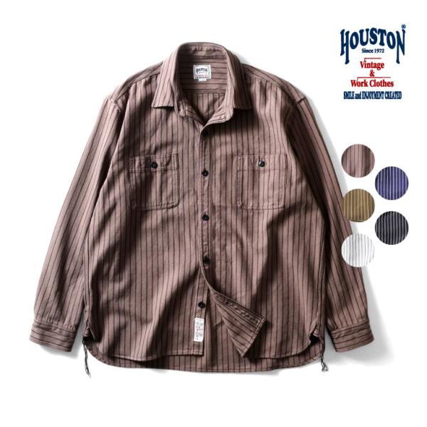 商品名41255 STRIPE VIYELLA SHIRT / ストライプビエラシャツ商品説明HOUSTON秋冬の定番アイテム【ビエラシャツシリーズ】。ヘヴィーオンスなビエラ生地を使用し、着込むほどに経年変化も楽しめる。トリプルステッチやユ...