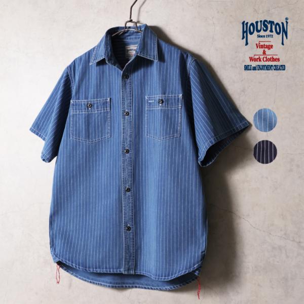 HOUSTON / ヒューストン 41349 WABASH S/S WORK SHIRT / ウォバッシュ 半袖 ワークシャツ -全2色-