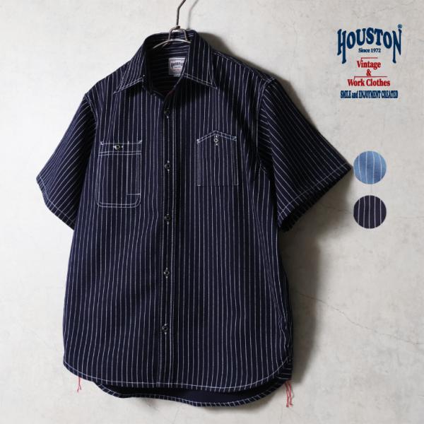 HOUSTON / ヒューストン 41350 WABASH S/S 40's WORK SHIRT / ウォバッシュ 半袖 ワークシャツ -全2色-
